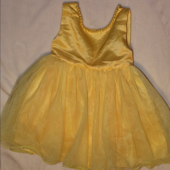 Yellow infant party dress - Picture 5 of 12
